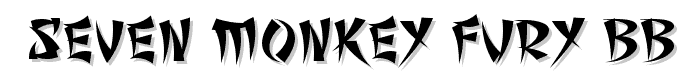 Seven Monkey Fury BB font